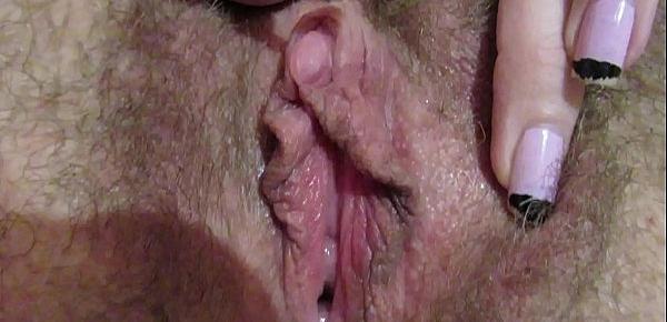  Big clit torturing with 3 different toy in close up dripping wet orgasm